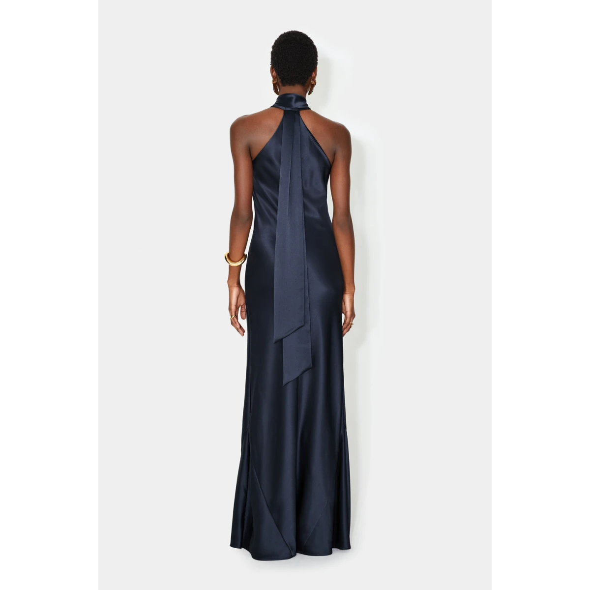 Satin Pandora Dress - Midnight