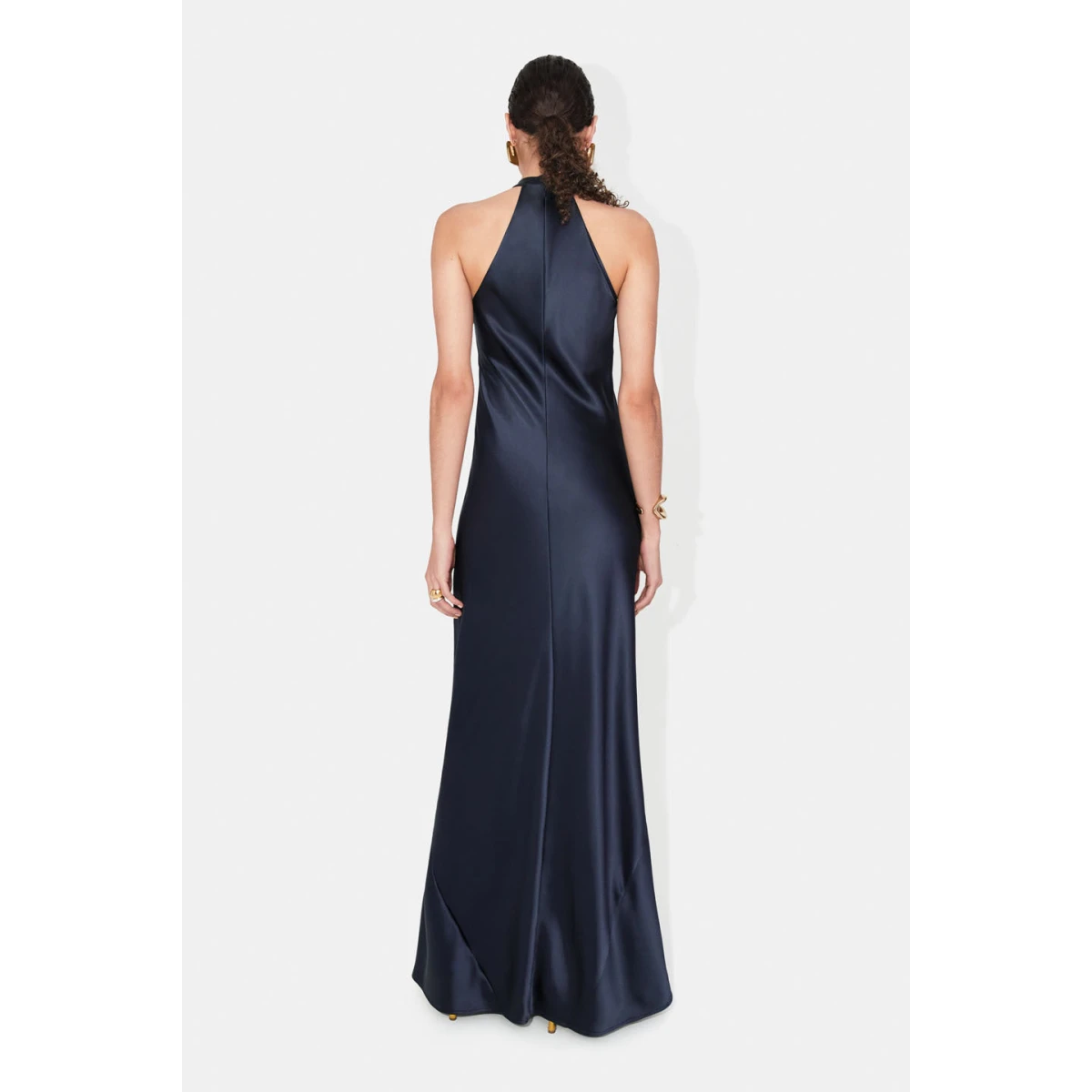 Silk Eve Dress - Midnight