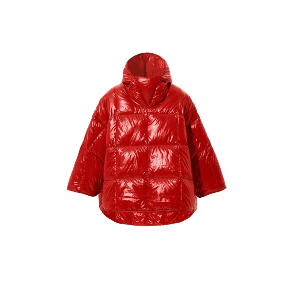 Ienki Ienki Poncho Silky Red scaled30856 nobg