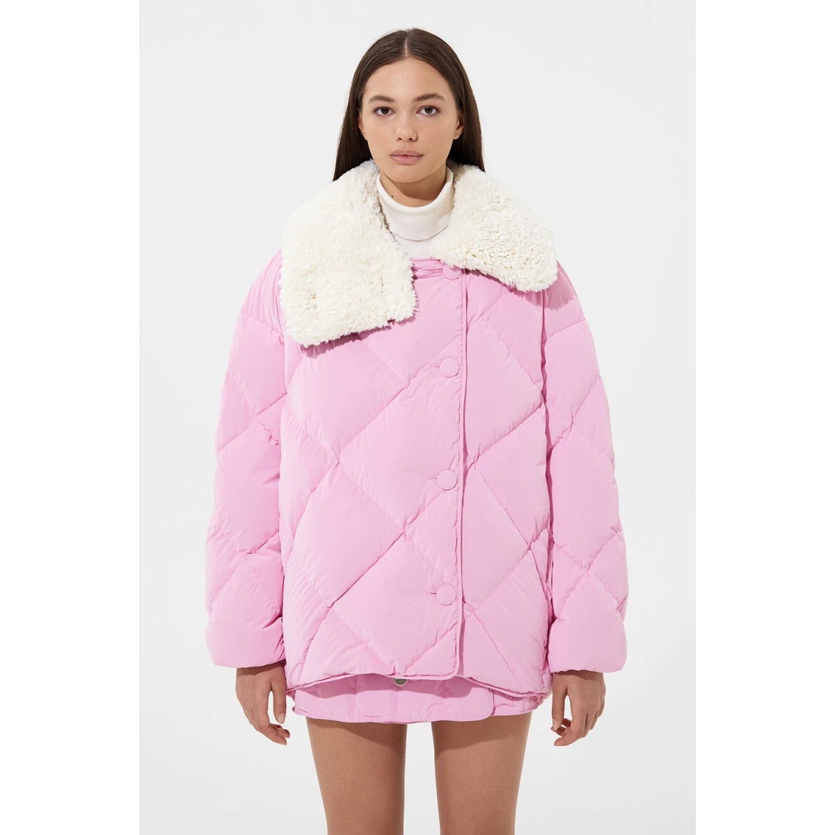 Pink womens ski jacket Ienki Ienki Designer Collection Coveti