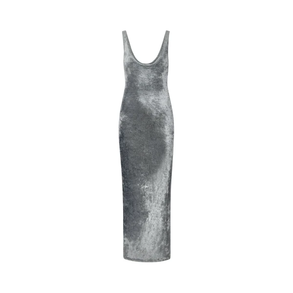Lapointe Velvet Scoop Neck Dress Contemporary Ready to Wear Designer