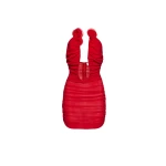 Magda Butrym Strapless plunge mini dress in red scaled62139 nobg