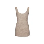 Magda Butrym Tweed scoop neck mini dress in beige scaled30202 nobg