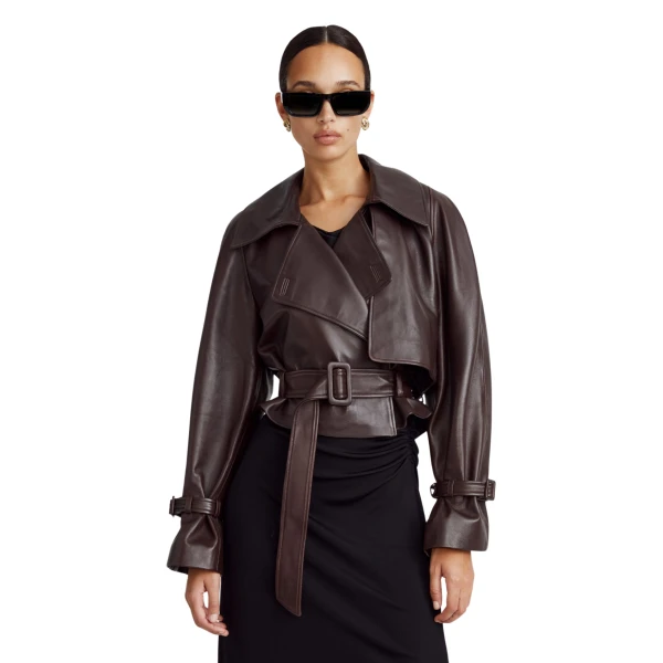 Nour Hammour Cropped Leather Jacket 1 scaled19453 nobg