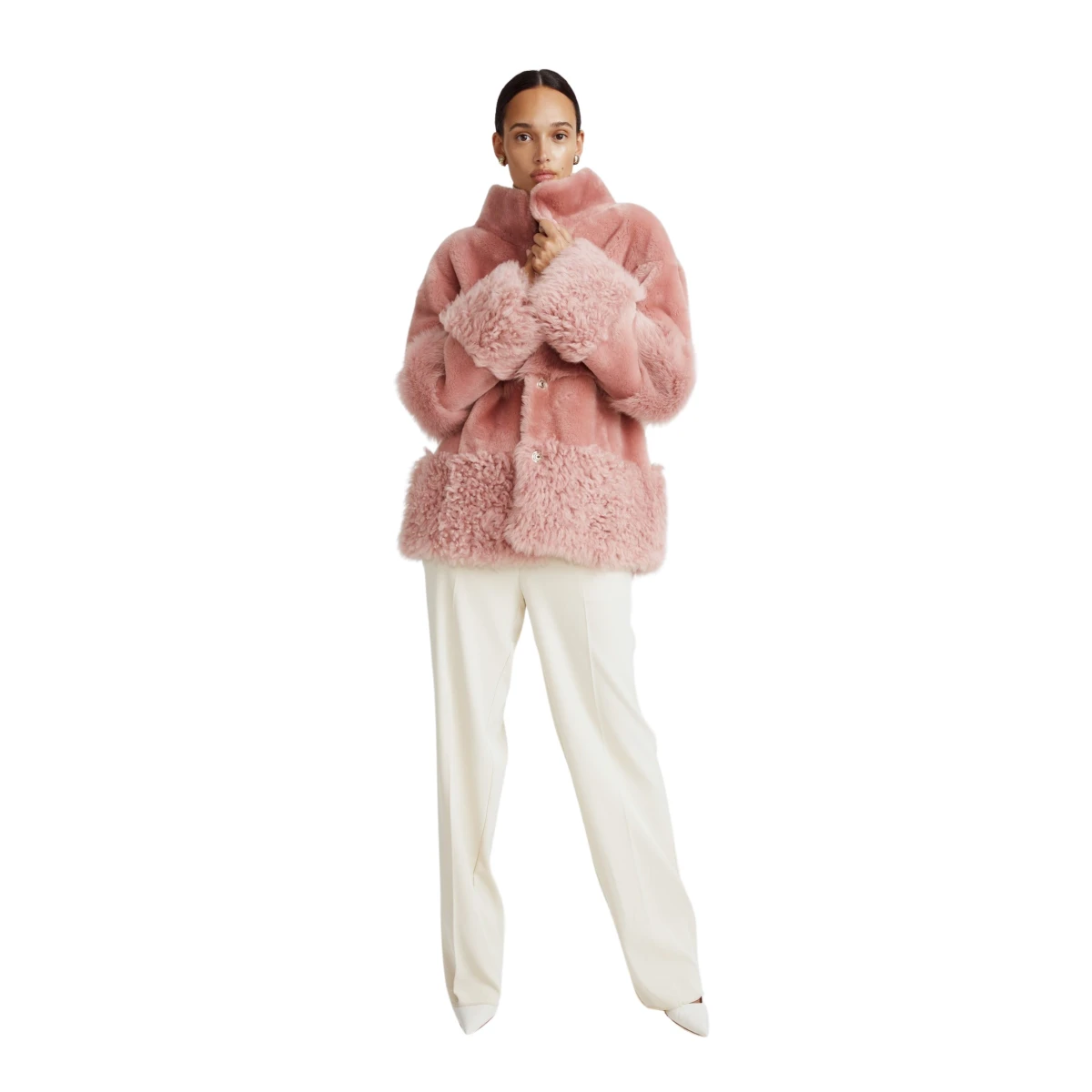 Nour Hammour Fluffy Shearling Coat 3 scaled73639 nobg