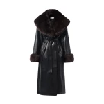 Nour Hammour Luxurious Leather Trench Coat 8 scaled36933 nobg