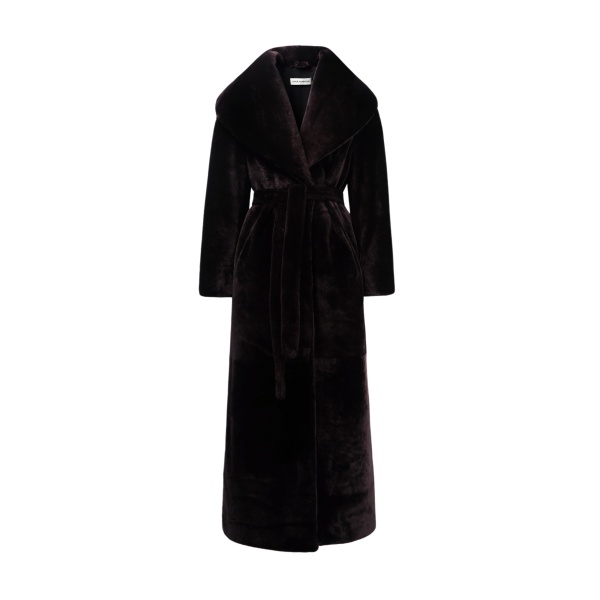 Nour Hammour Plush Longline Shearling Coat scaled20684 nobg