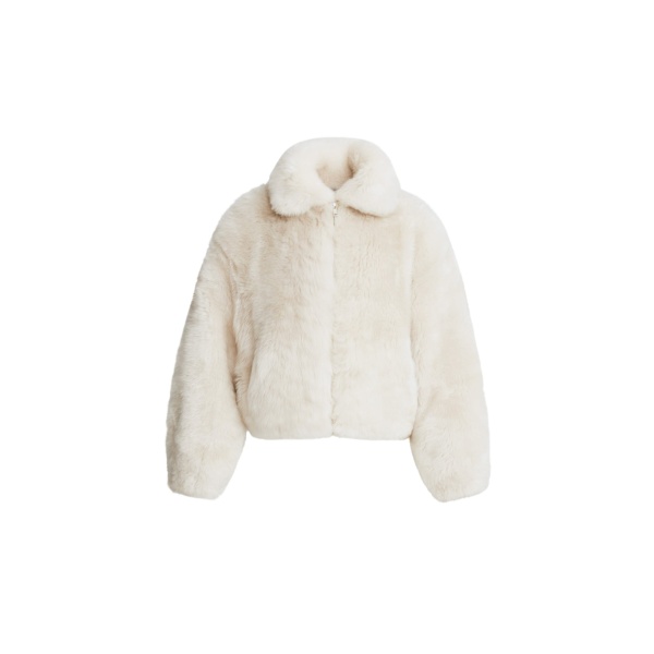 Nour Hammour Plush Shearling Bomber Jacket scaled53727 nobg