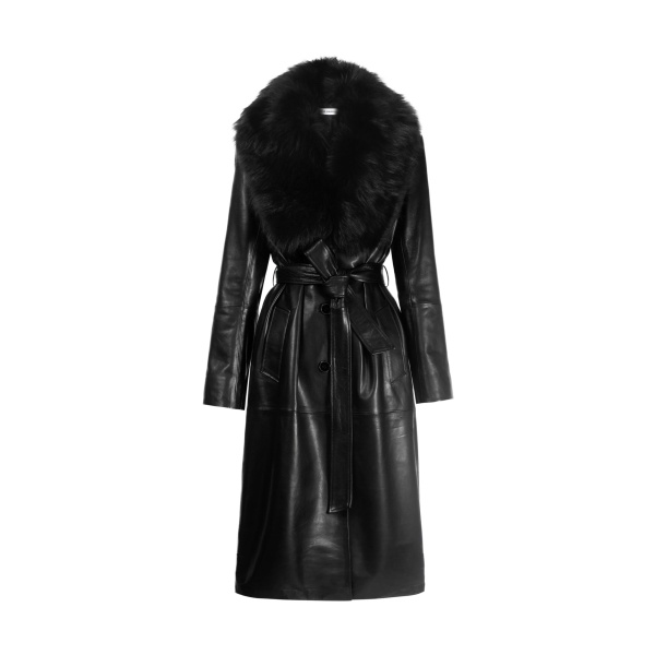 Nour Hammour Sophisticated Leather Trench Coat scaled62654 nobg