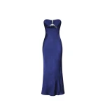 Shona Joy Arienzo Strapless Cut Out Midi Dress Midnight11548 nobg