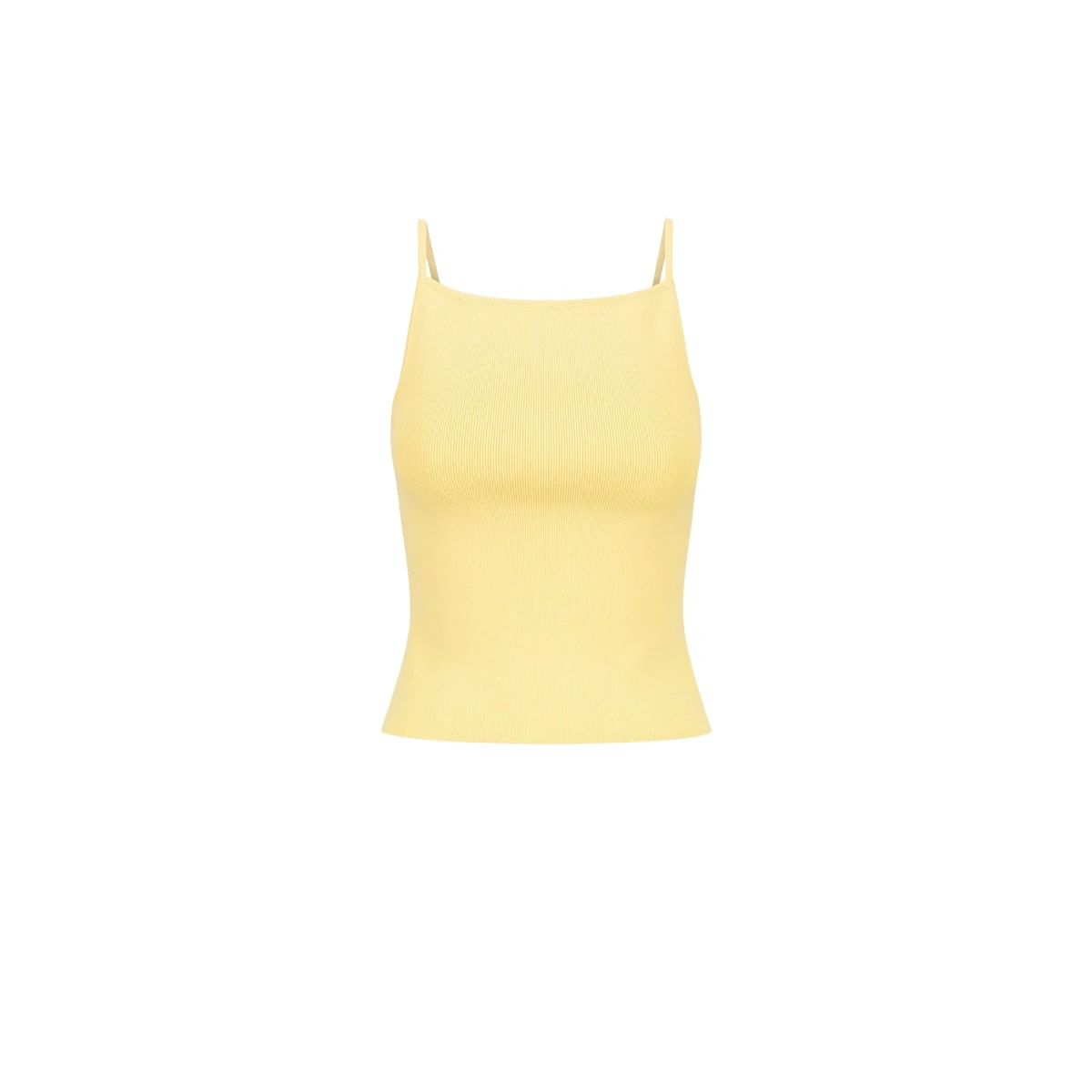 Shona Joy Basic High Neck Top Lemon65071 nobg