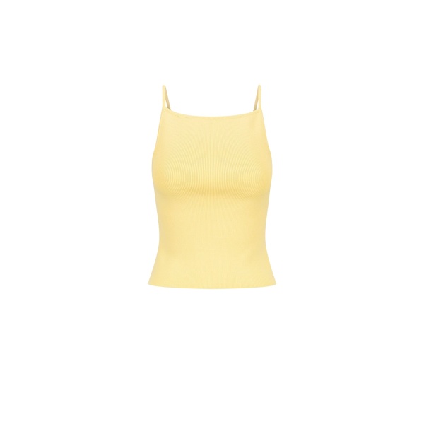 Shona Joy Basic High Neck Top Lemon65071 nobg