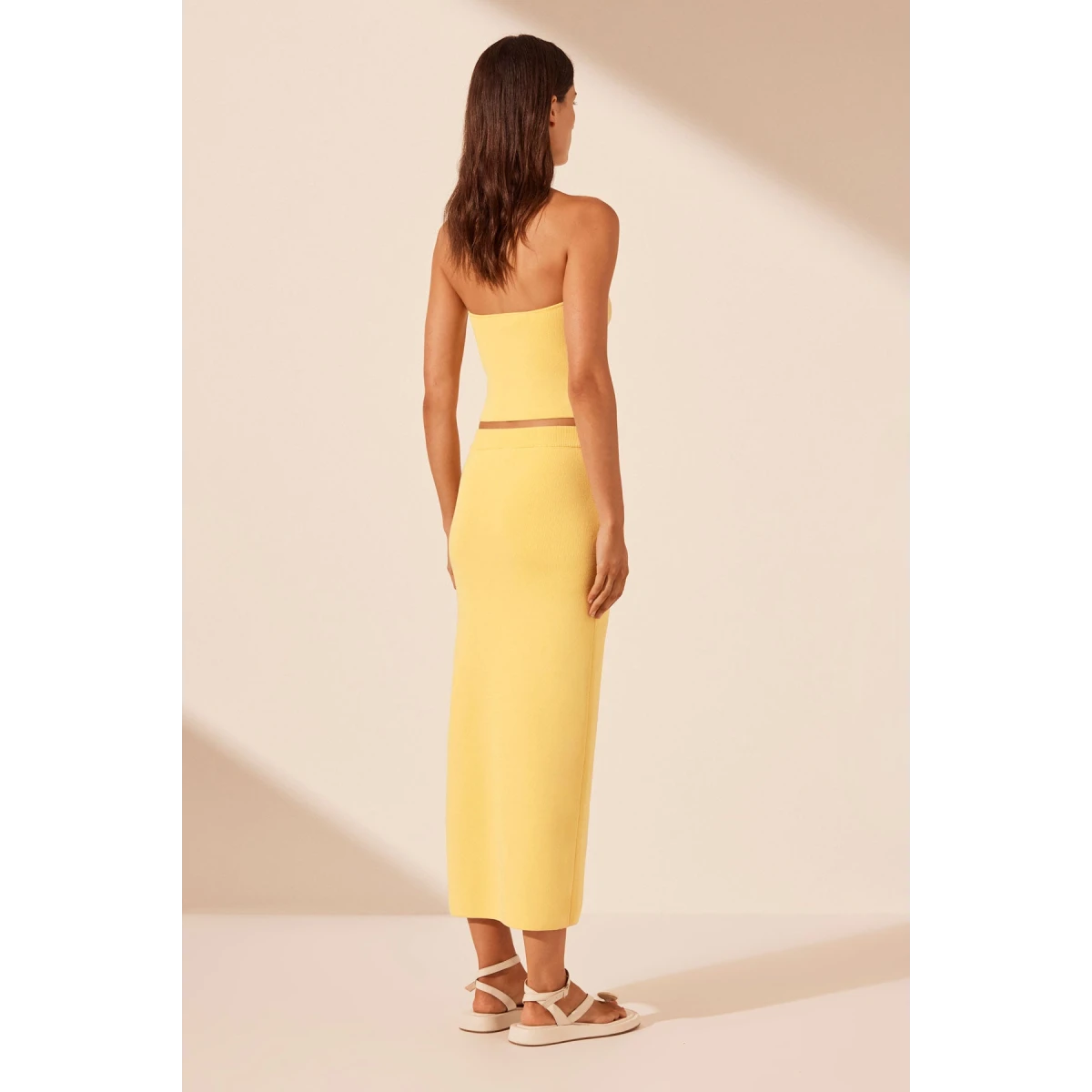 Shona Joy Basic Tube Top - Lemon