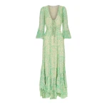 Shona Joy Belvedere Lace Front Drawstring Maxi Dress95837 nobg