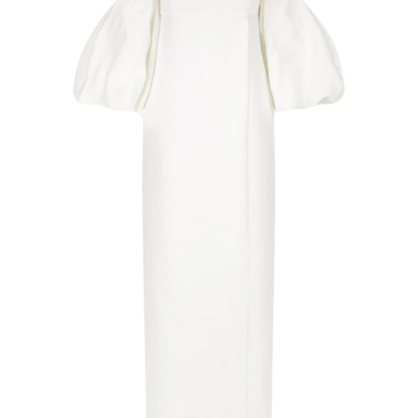 Shona Joy La Lune Otto Puff Sleeve Column Maxi Dress Ivory48462 nobg
