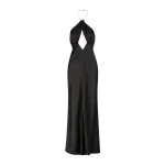 Shona Joy Lydie Chain Halter Maxi Dress Black39909 nobg