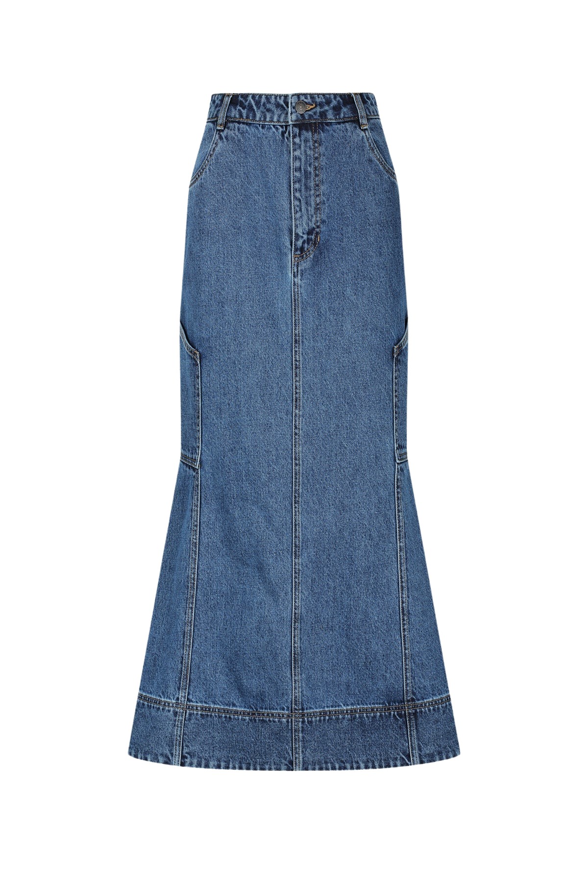 Shona Joy Tovere Flared Panelled Midi Skirt34452 nobg