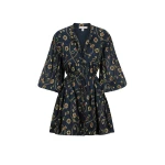 Shona Joy Vacance Balloon Sleeve Shirt Mini Dress18927 nobg