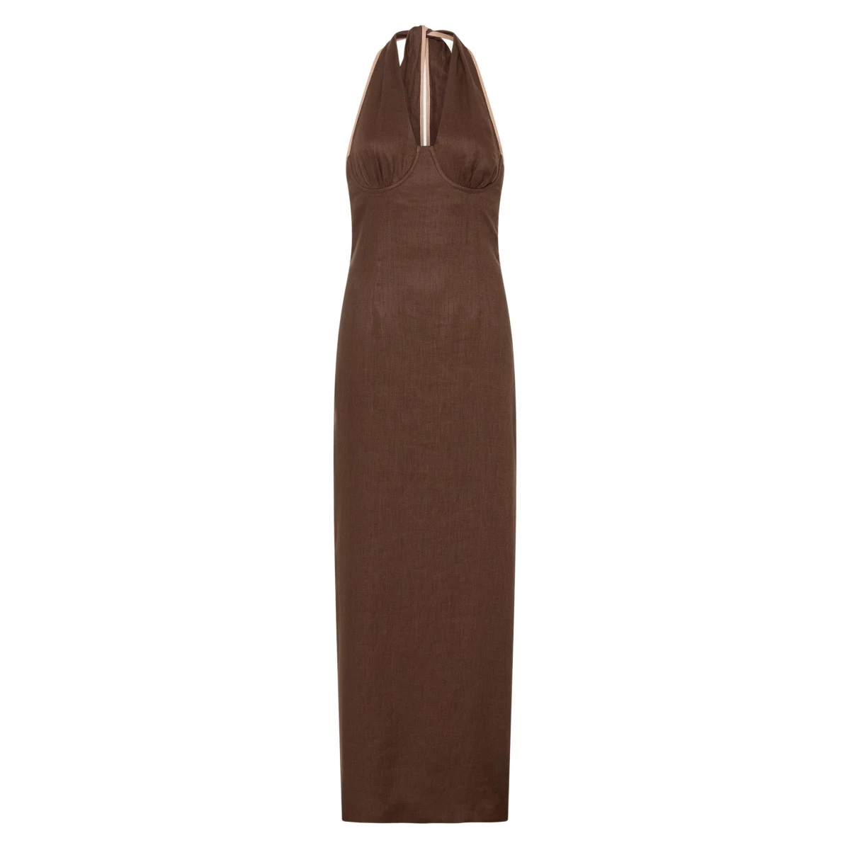 Sir The Label Affogato Halter Midi Dress25560 nobg