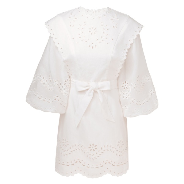 Zimmermann Junie Embroidered Mini Dress