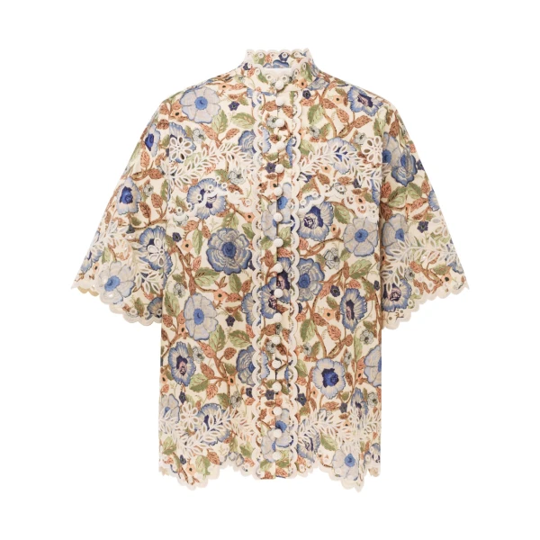 Zimmermann Junie Embroidered Shirt