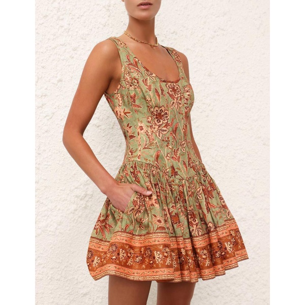 Zimmermann Junie Panelled Mini Dress