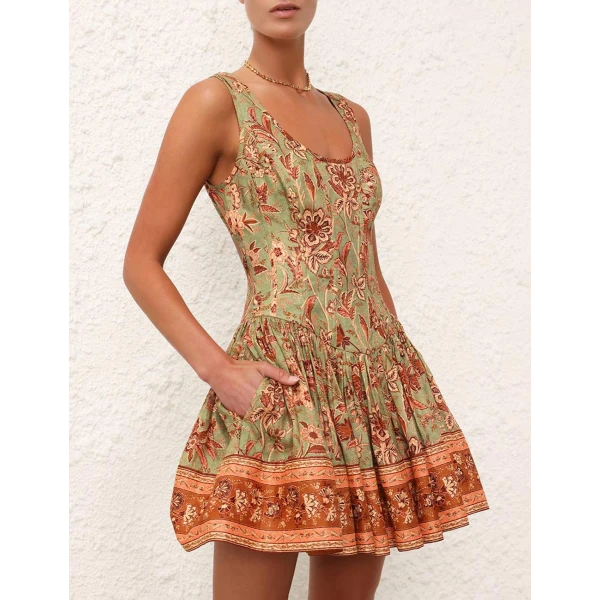 Zimmermann Junie Panelled Mini Dress