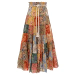 Zimmermann Junie Tiered Midi Skirt