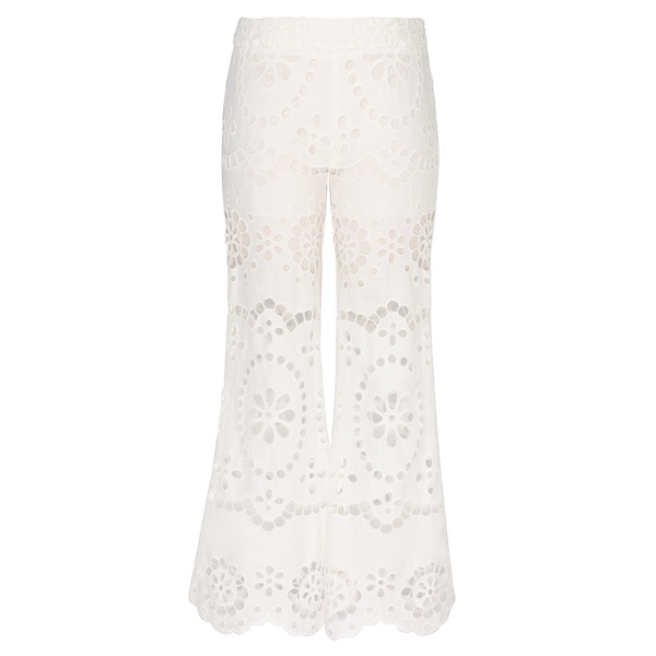 Zimmermann Lexi Embroidered Flare Pant