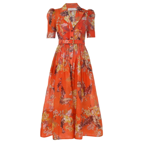 Zimmermann floral outlet midi dress