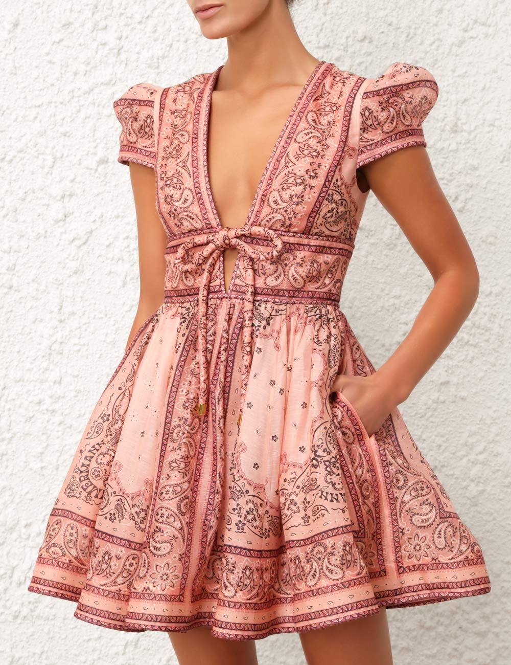 【Zimmermann】MATCHMAKER STRUCTURED MINI ミニドレス ZIMMERMANN | Resort Ready: The Matchmaker Structured Mini