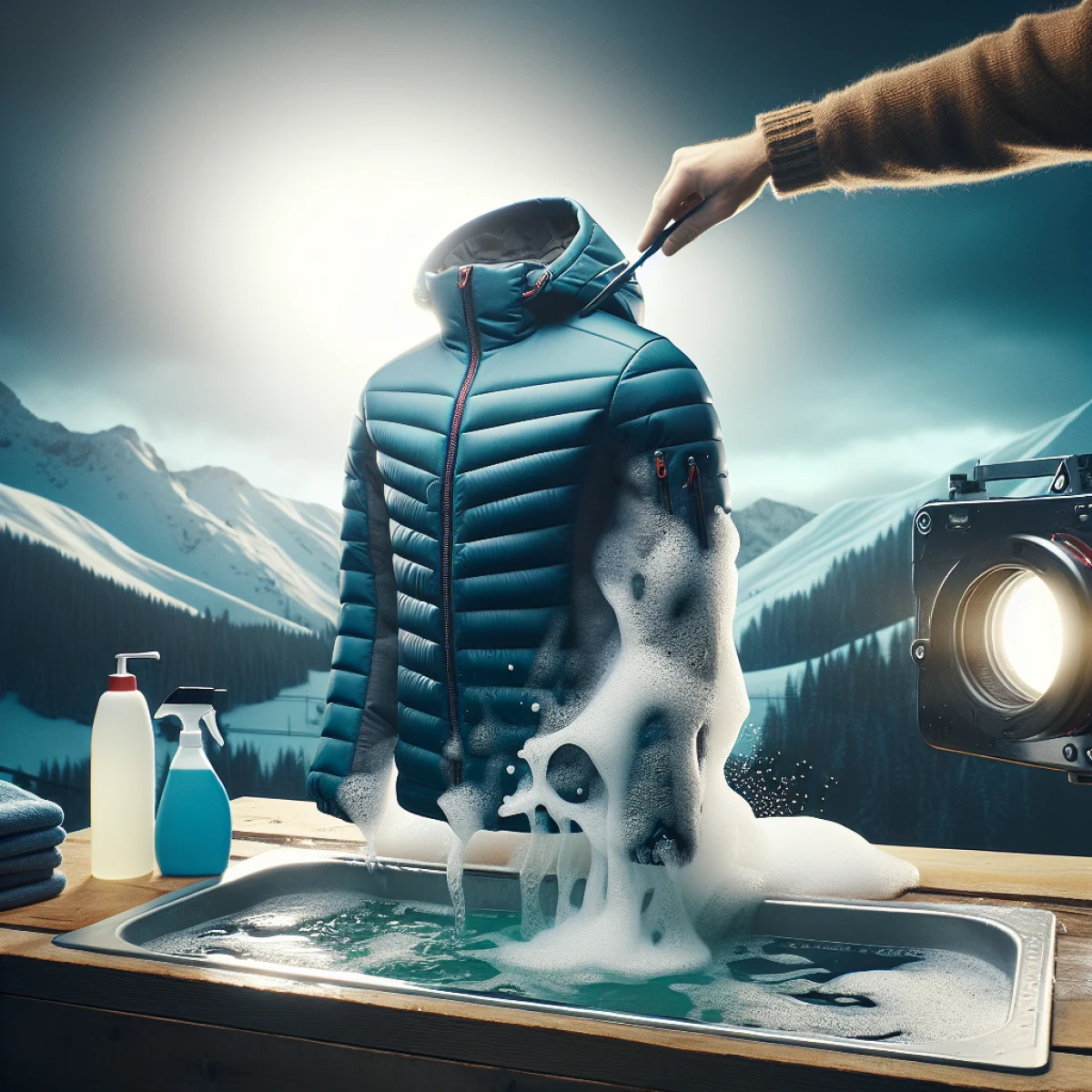 how do you wash a ski jacket