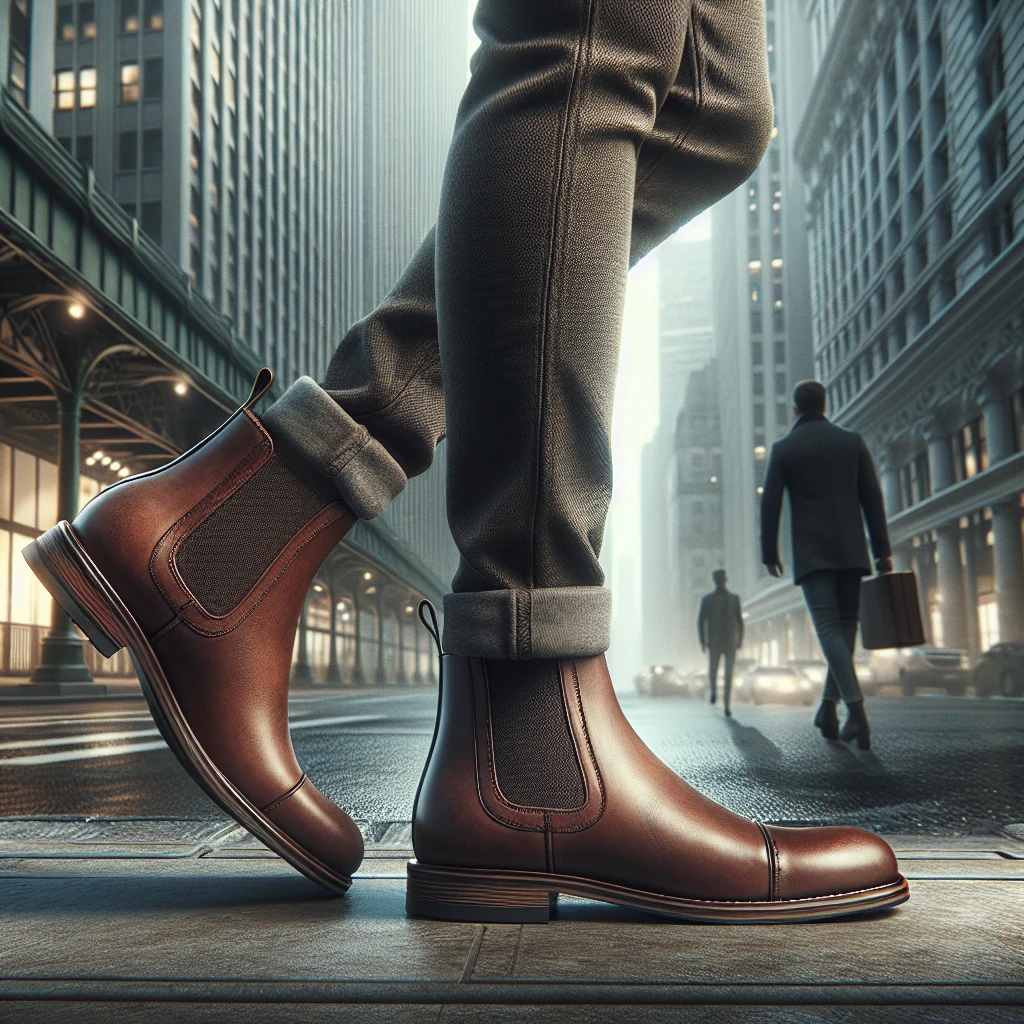 how to wear tobacco colored chelsea boots for men