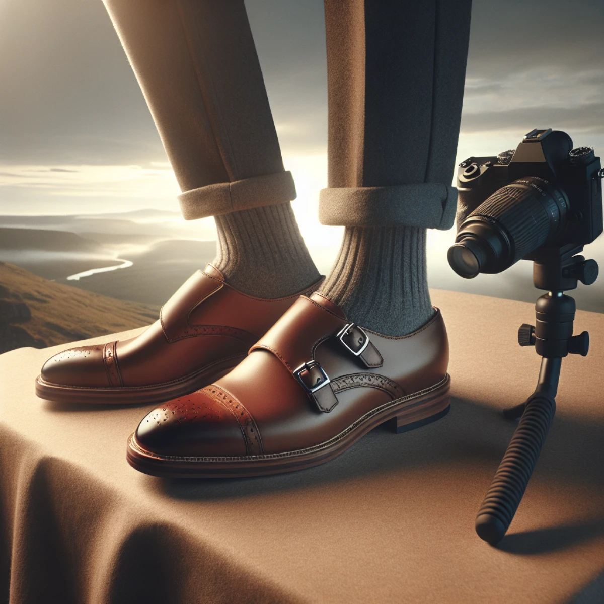what color double monk strap shoes