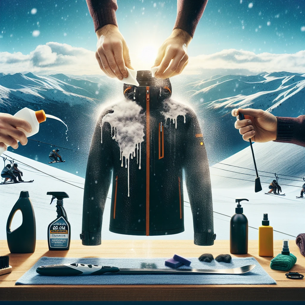 how to get stain out of ski jacket