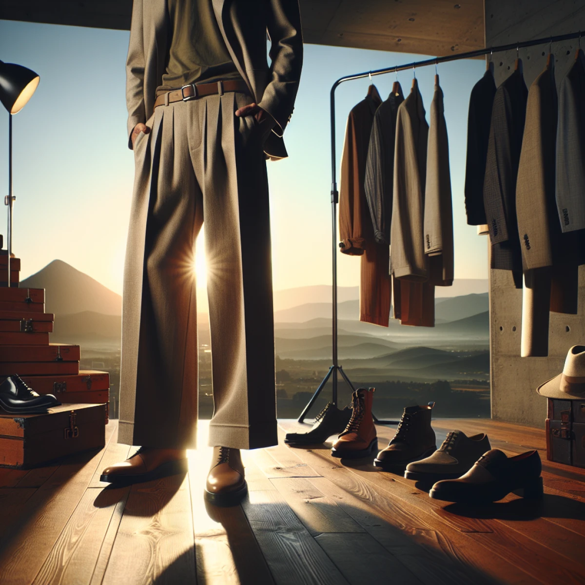 what shoes to wear with wide leg pants men