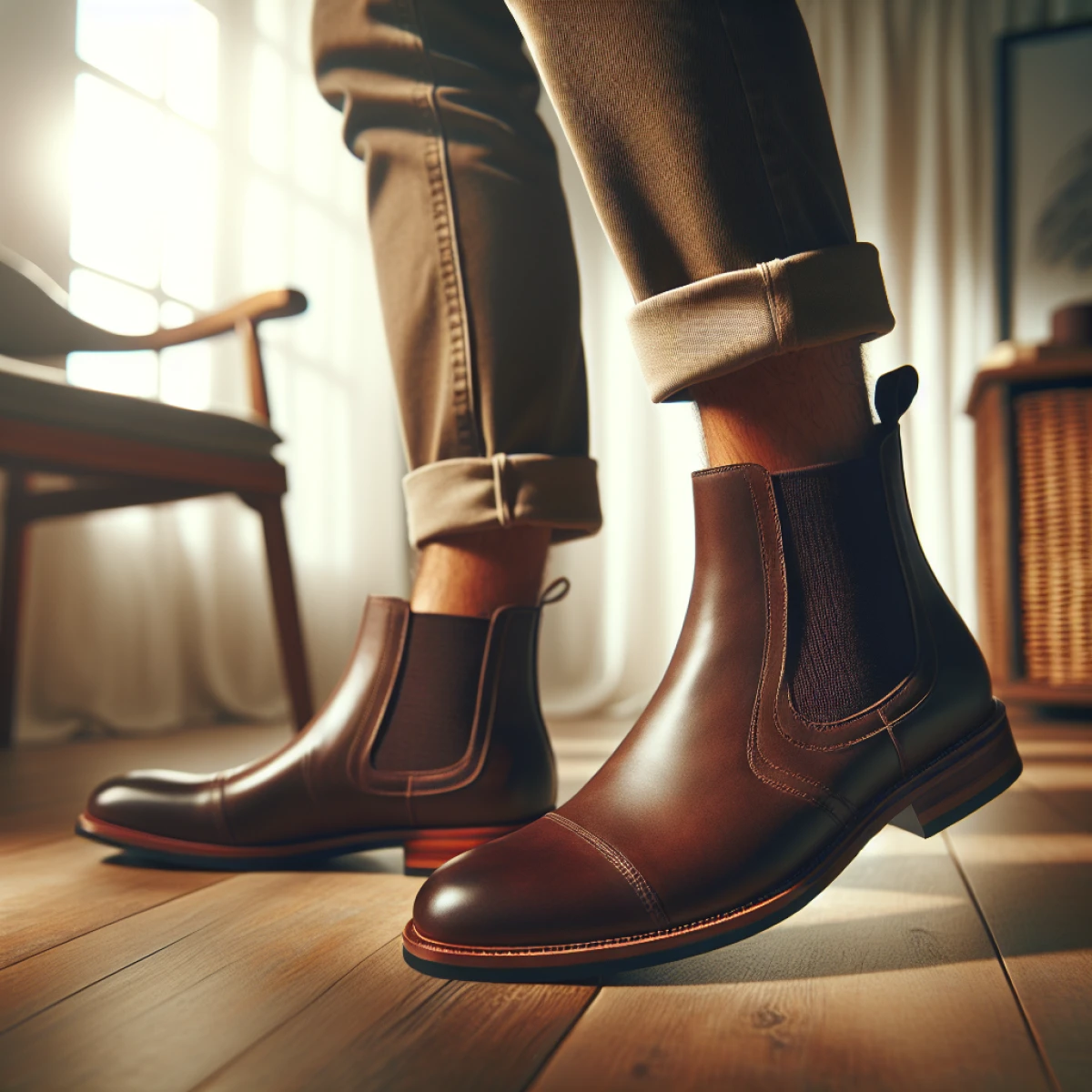 how to style dark brown chelsea boots for men
