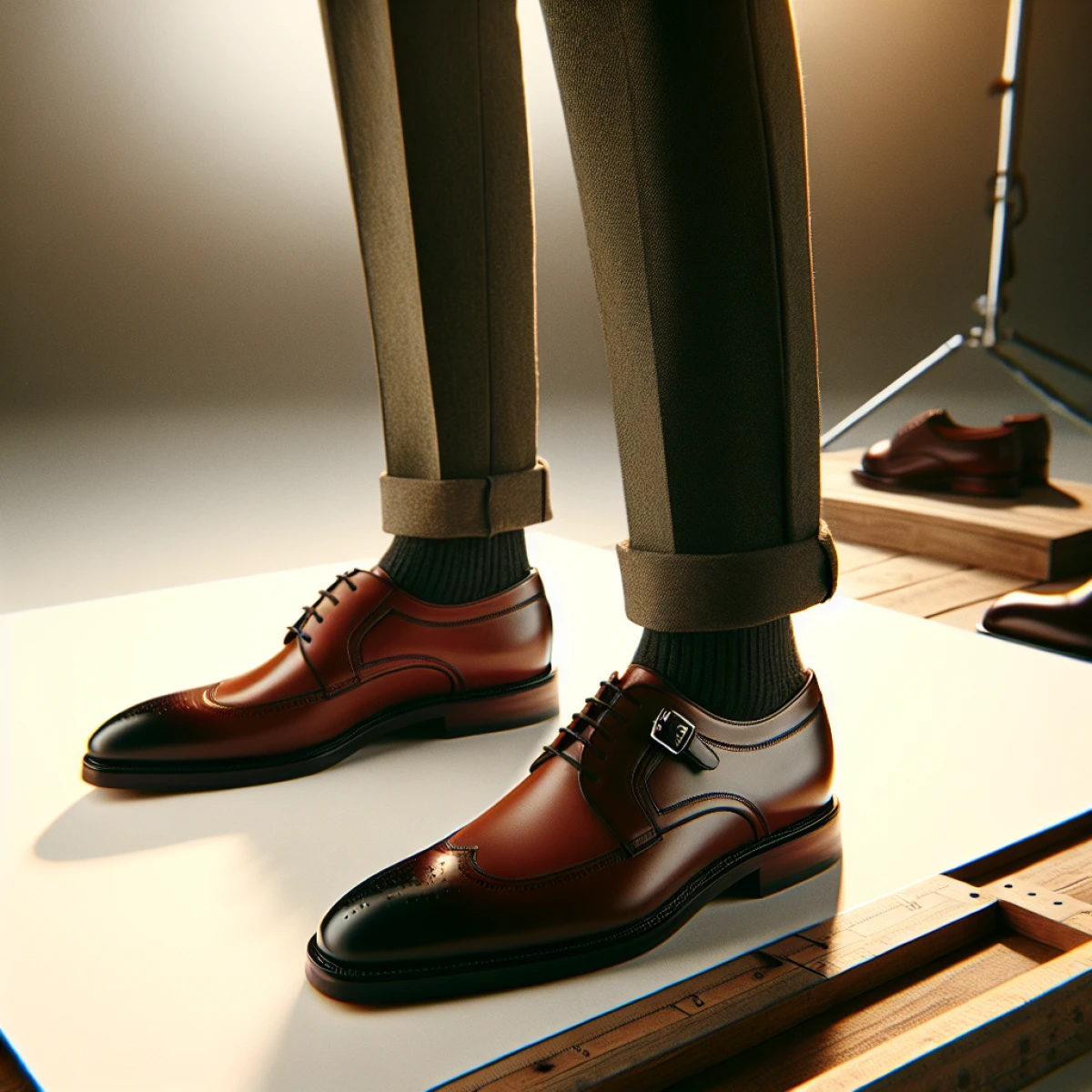 what color trousers with brandy colored monk strap