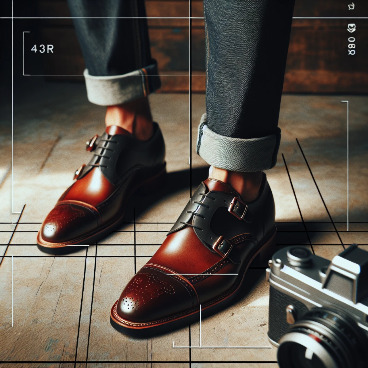 how to wear double monk strap shoes with jeans