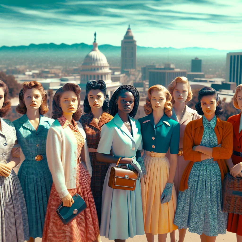 how did women dress in the 1950s 