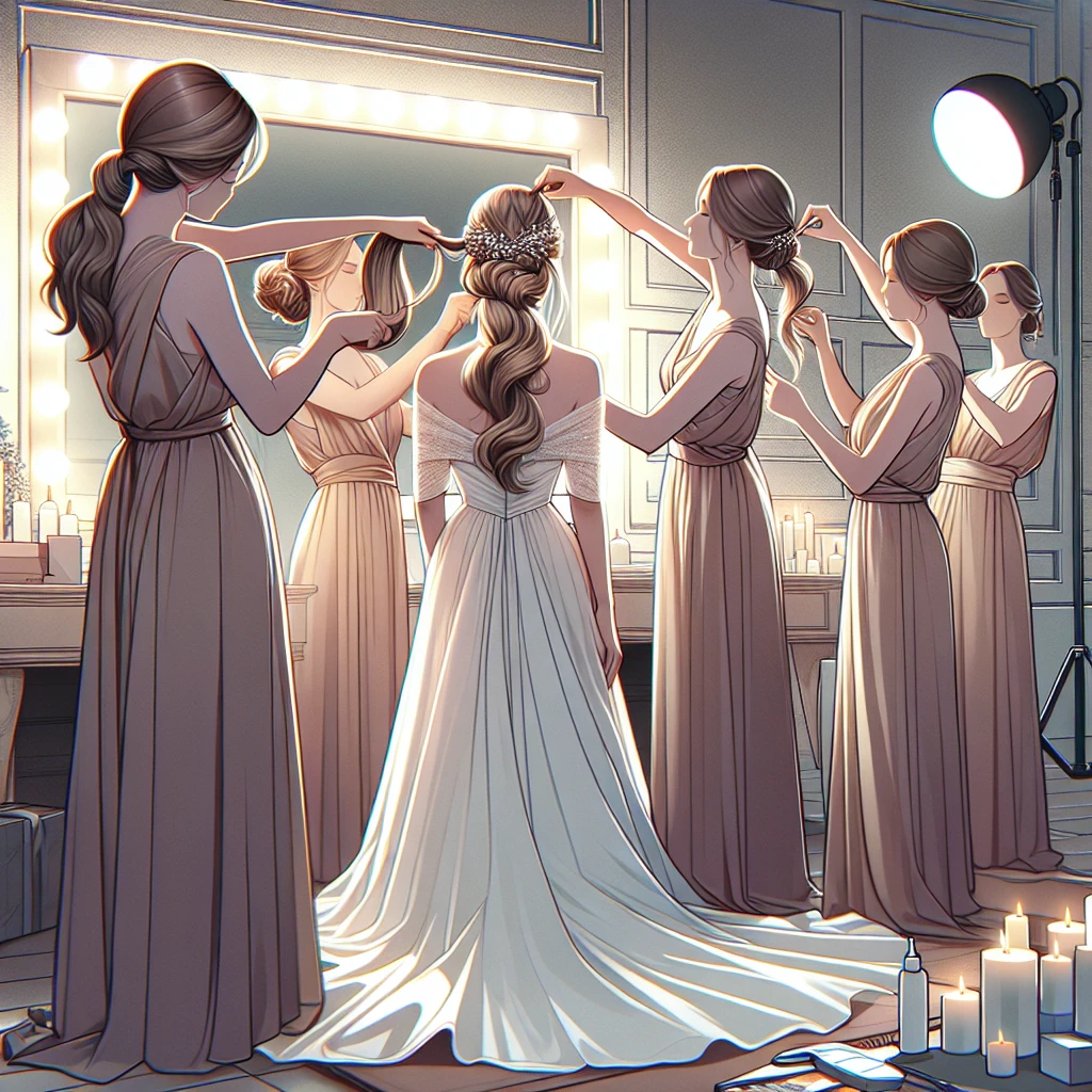 how to wear hair with off the shoulder wedding dre