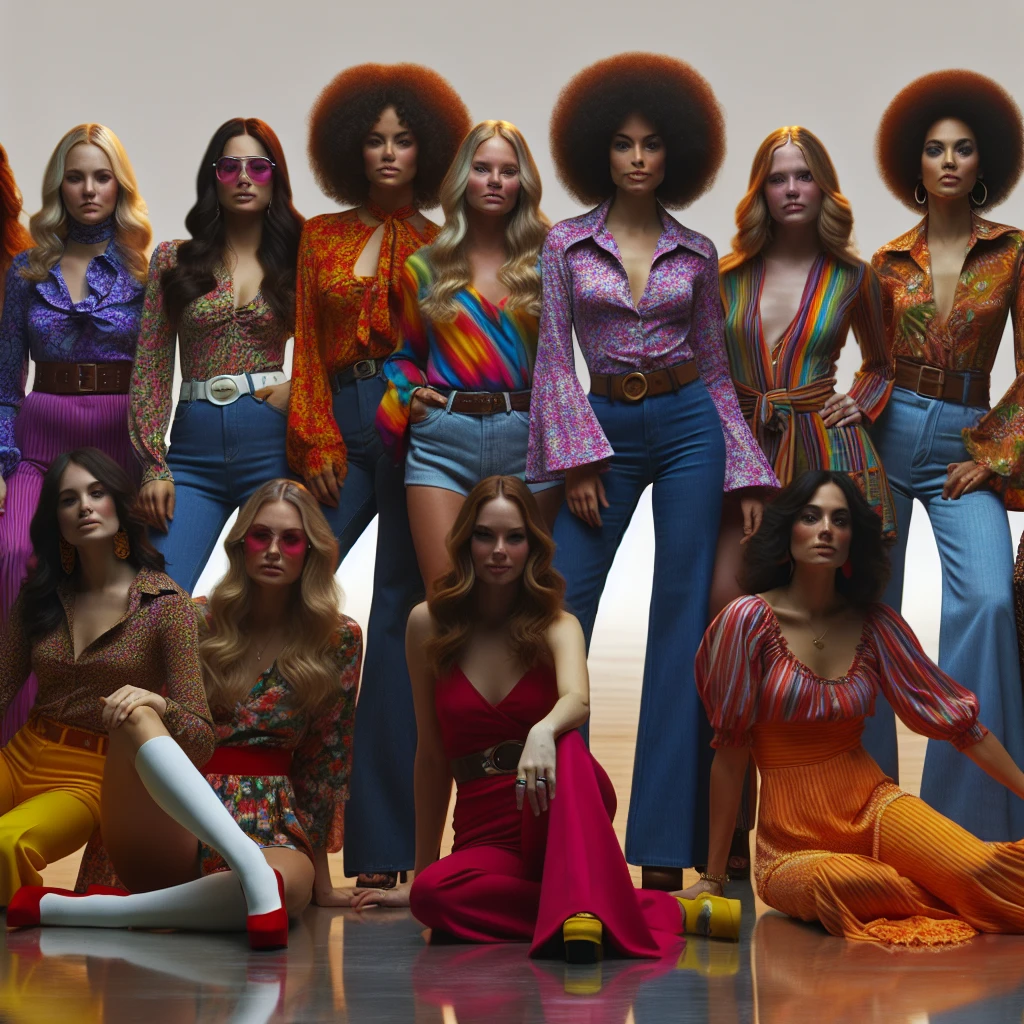 how did women dress in the 70s