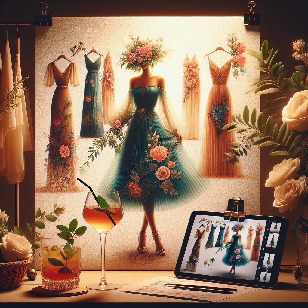 garden cocktail dress