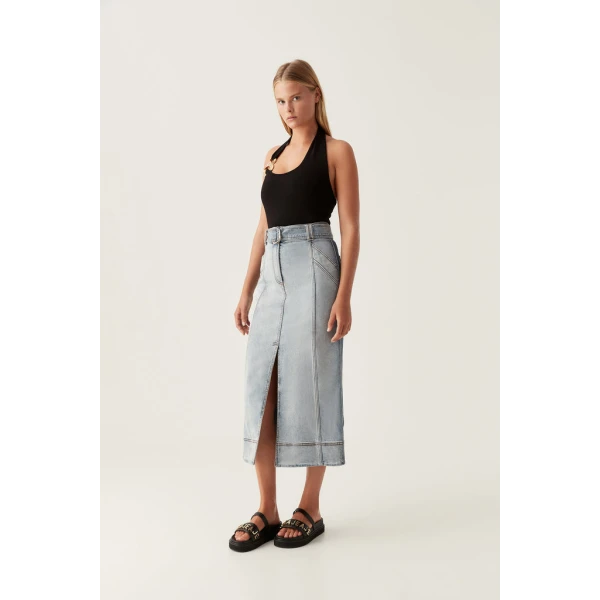 Embrace Denim Midi Skirt