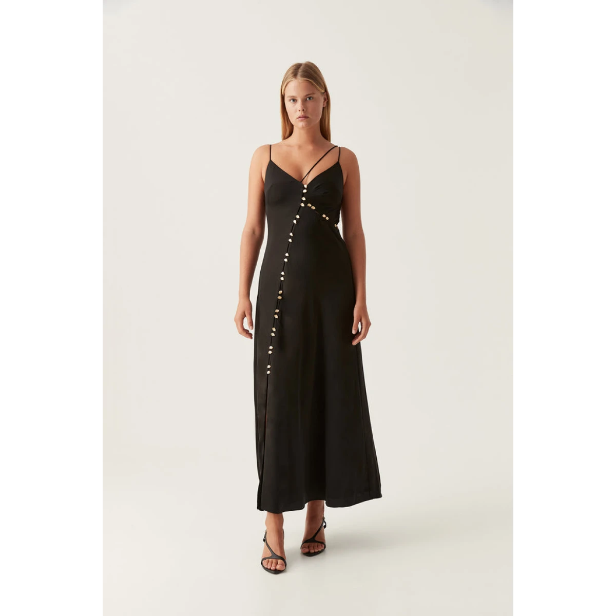 Riddle Button Down Maxi Dress