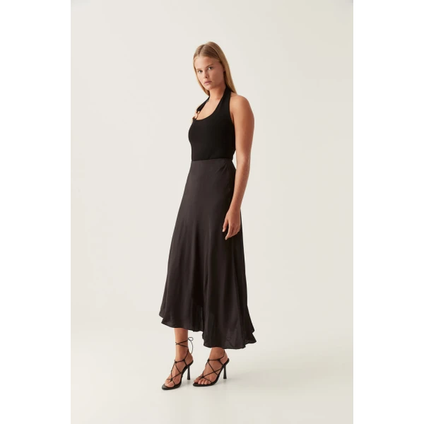 Valeria Asymmetric Midi Skirt