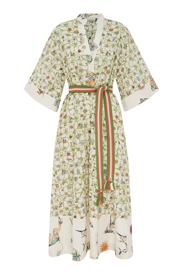 Alemais Sunset Broderie Midi Dress