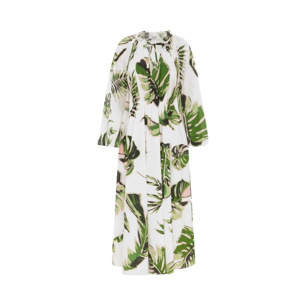 Leo Lin Alexia Midi Dress Botanica Print34680 nobg