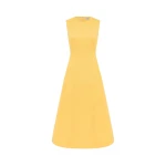 Leo Lin Cleo Sleeveless Midi Dress Canary75746 nobg