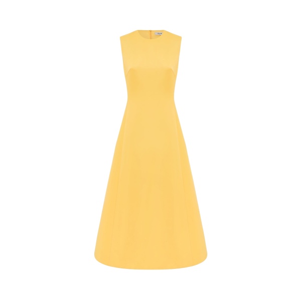 Leo Lin Cleo Sleeveless Midi Dress Canary75746 nobg